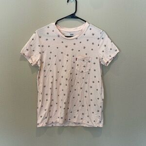 Levi’s Flower Patterned Pink Tee